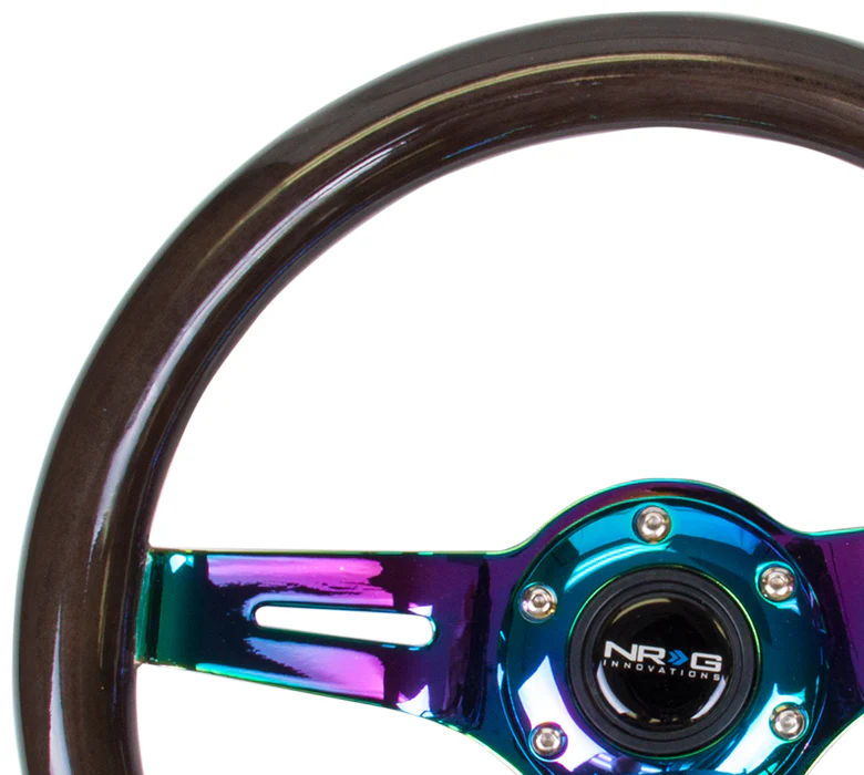310MM WOOD GRAIN STEERING WHEEL - Image 4