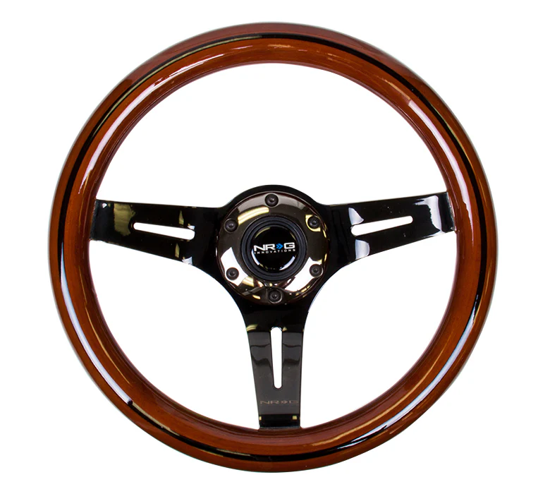310MM WOOD GRAIN STEERING WHEEL - Image 5