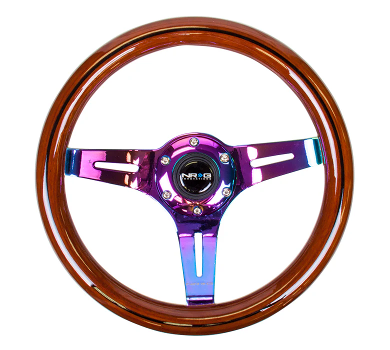 310MM WOOD GRAIN STEERING WHEEL - Image 7