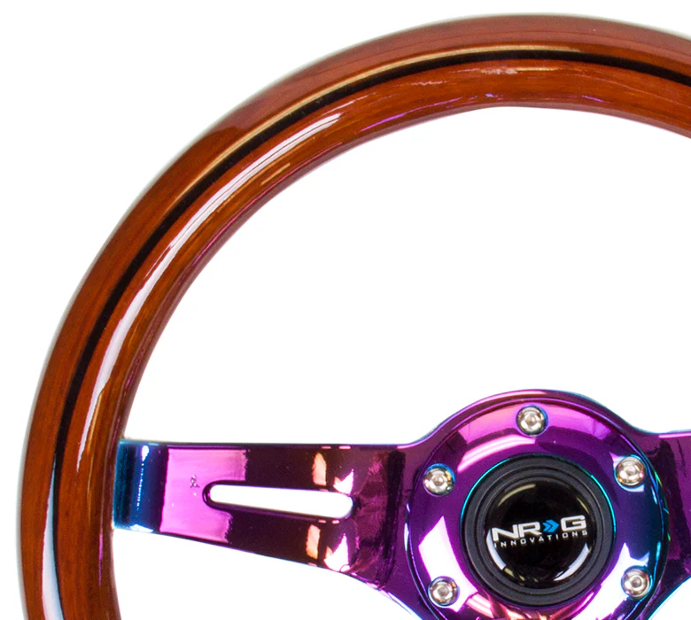 310MM WOOD GRAIN STEERING WHEEL - Image 8