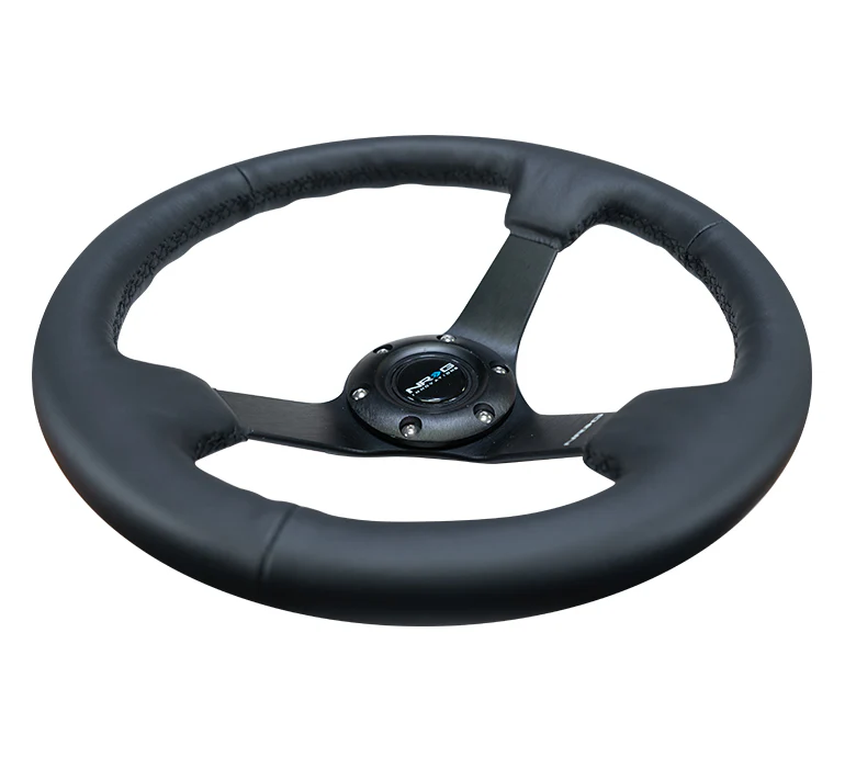 330MM DEEP DISH STEERING WHEEL LEATHER - Image 3