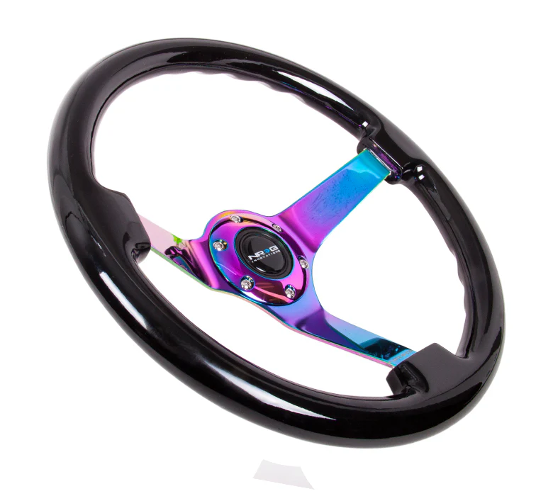350MM 3" DEEP DISH WOOD GRAIN STEERING WHEEL - Image 11