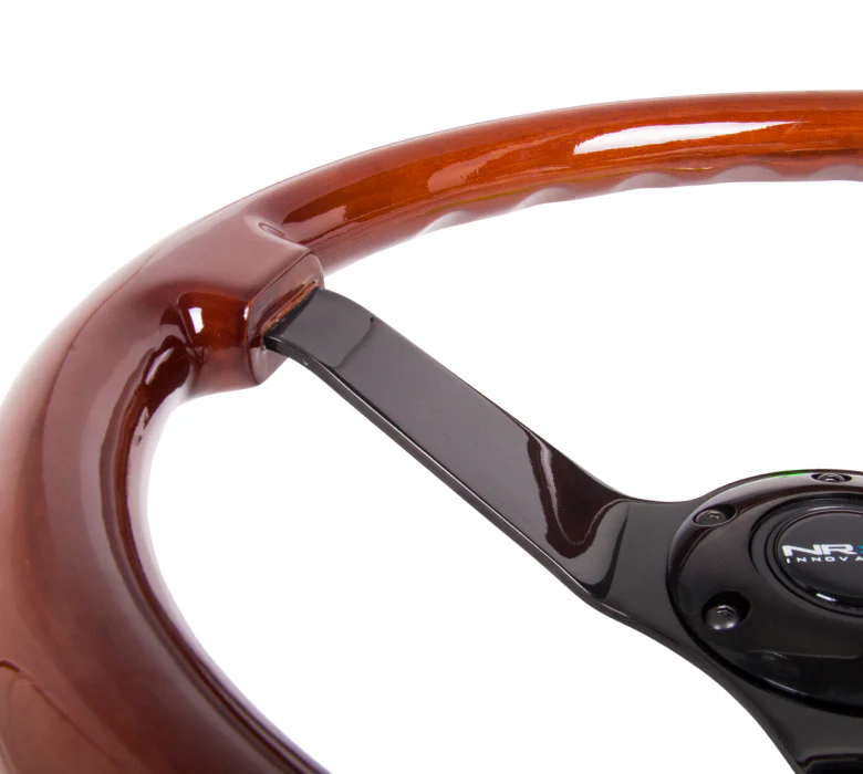 350MM 3" DEEP DISH WOOD GRAIN STEERING WHEEL - Image 15