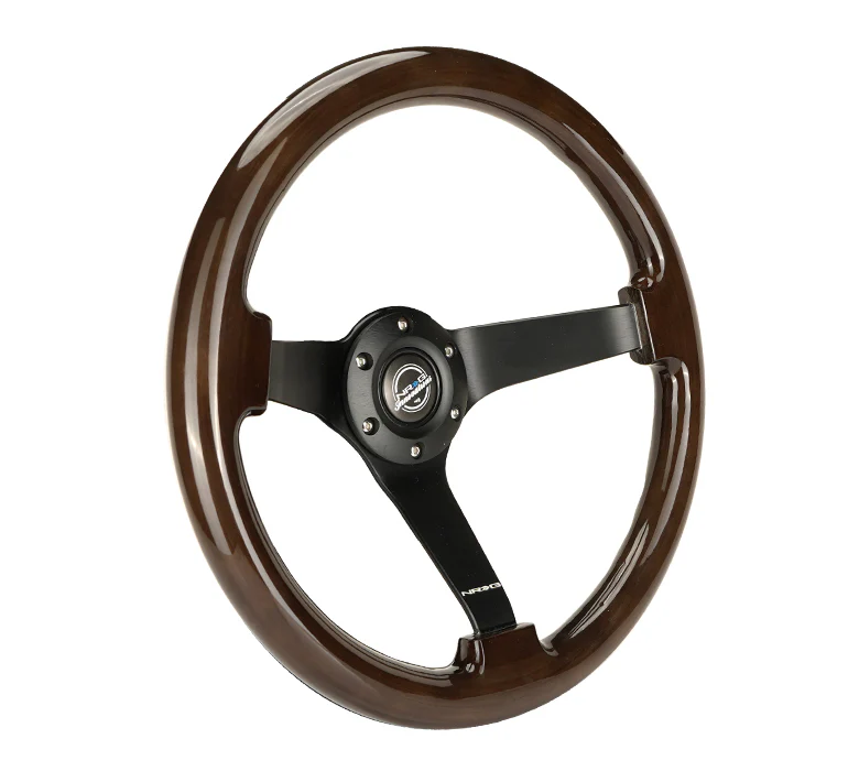 350MM 3" DEEP DISH WOOD GRAIN STEERING WHEEL - Image 24