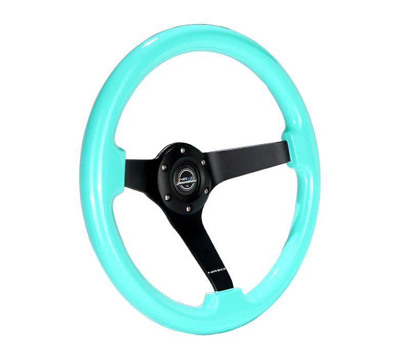 350MM 3" DEEP DISH WOOD GRAIN STEERING WHEEL - Image 30