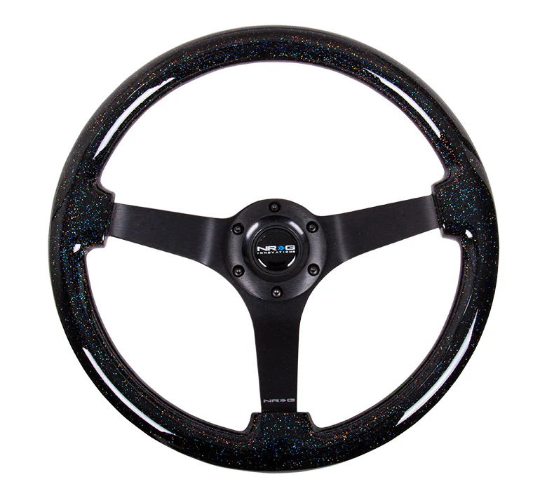 350MM 3" DEEP DISH WOOD GRAIN STEERING WHEEL - Image 7