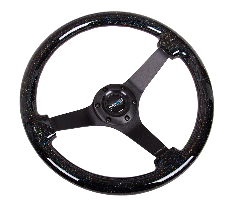350MM 3" DEEP DISH WOOD GRAIN STEERING WHEEL - Image 8