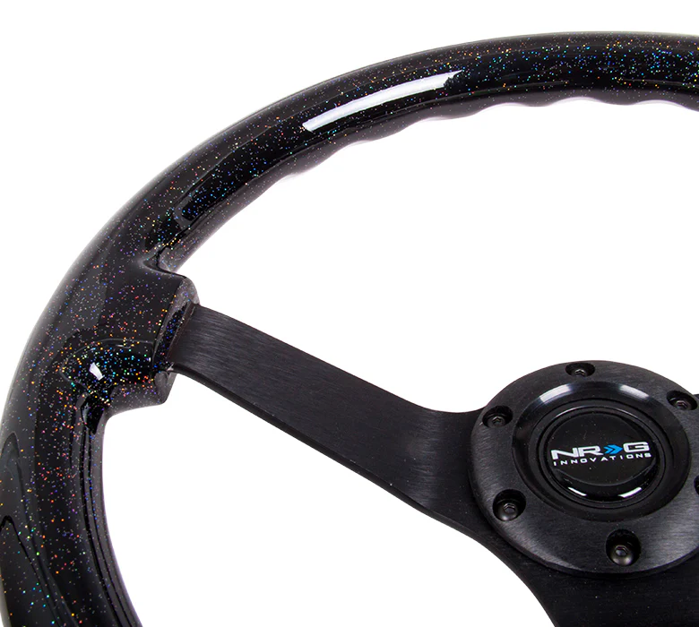 350MM 3" DEEP DISH WOOD GRAIN STEERING WHEEL - Image 9