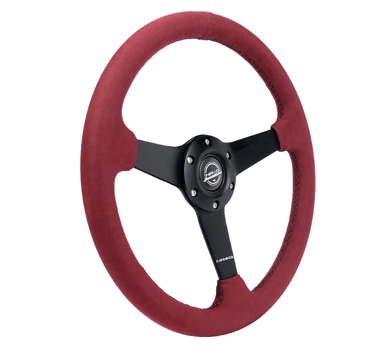 350MM FLAT STEERING WHEEL ALCANTARA - Image 10