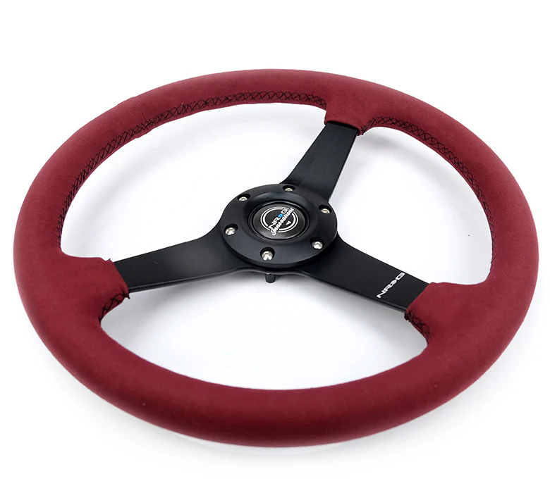 350MM FLAT STEERING WHEEL ALCANTARA - Image 11