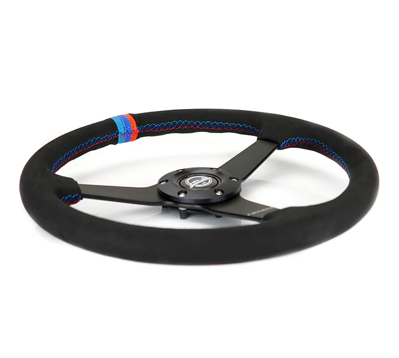 350MM FLAT STEERING WHEEL ALCANTARA - Image 8