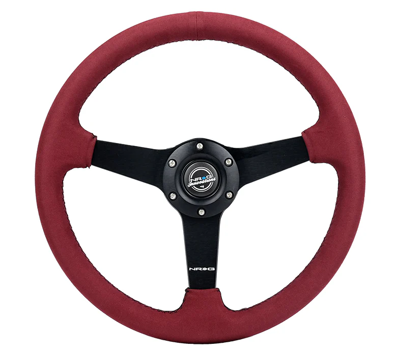 350MM FLAT STEERING WHEEL ALCANTARA - Image 9
