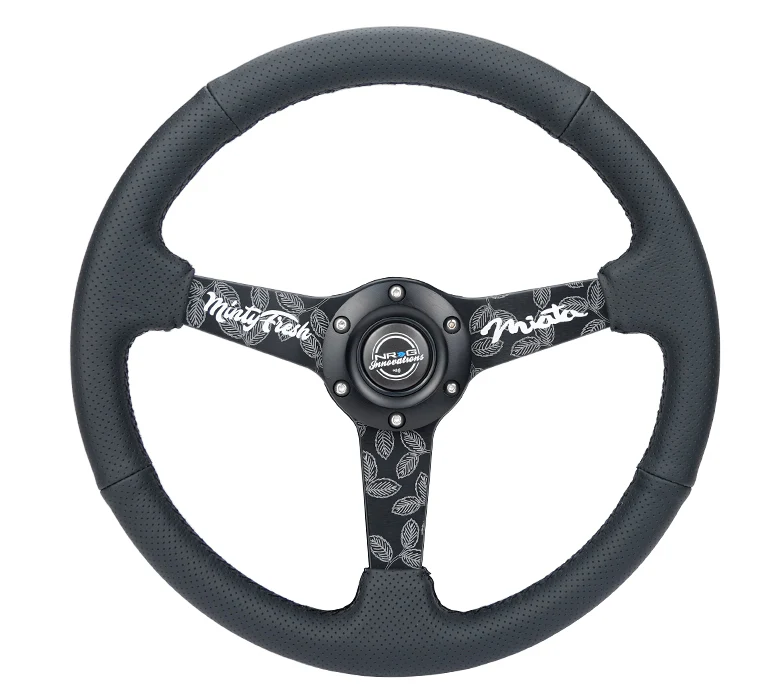 350MM FLAT STEERING WHEEL LEATHER - Image 10