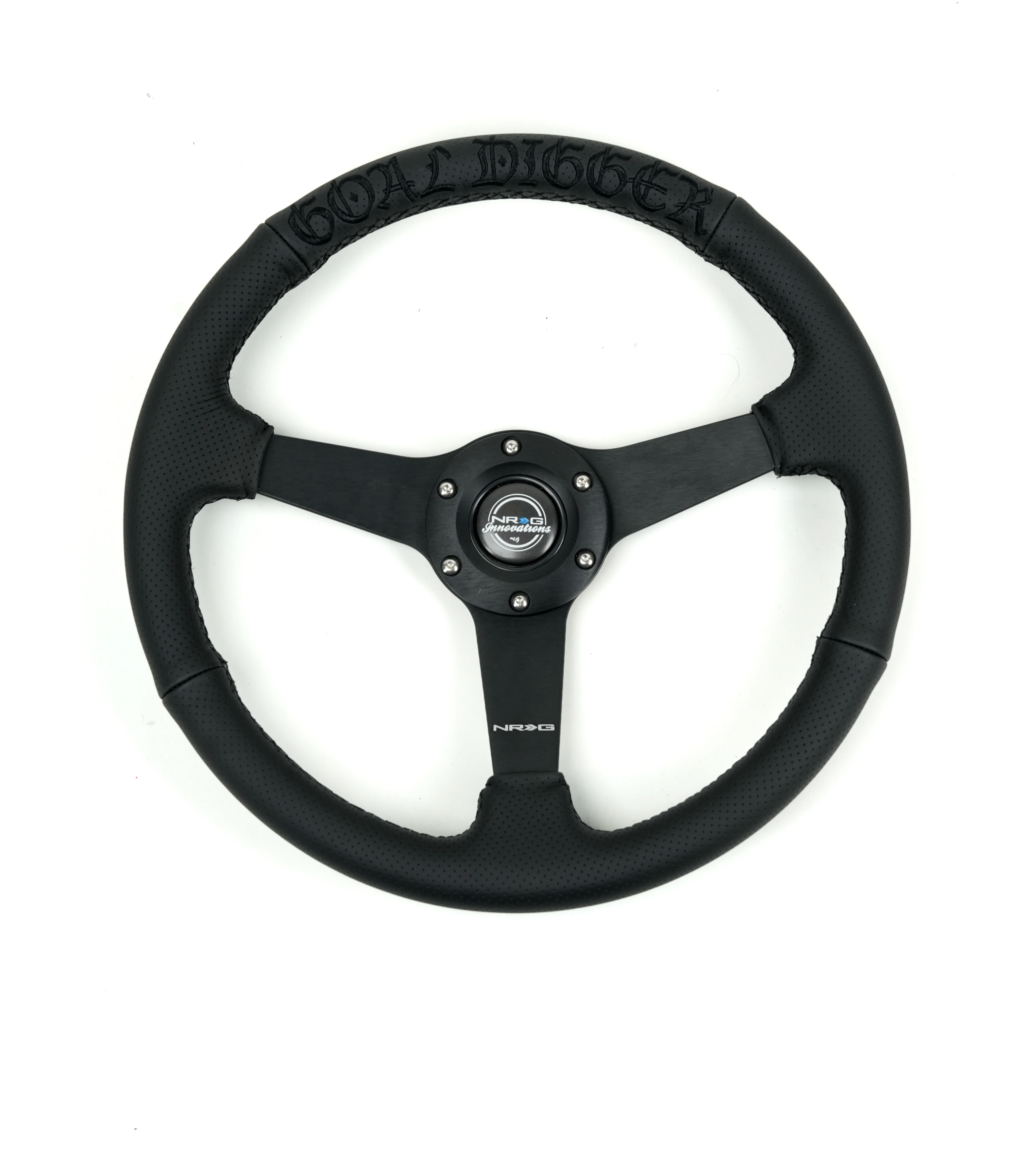 350MM FLAT STEERING WHEEL LEATHER - Image 14
