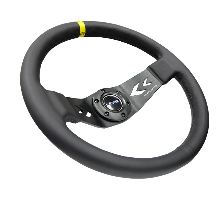 350MM TWO SPOKE STEERING WHEEL LEATHER - Image 3