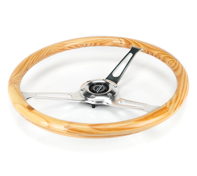 CLASSIC LIGHT WOODGRAIN STEERING WHEEL - Image 3