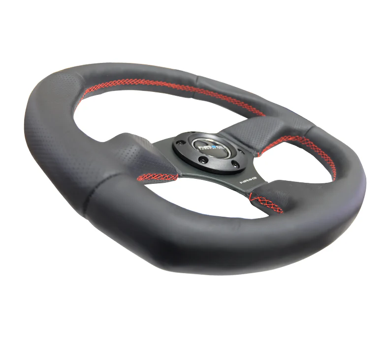 FLAT BOTTOM STEERING WHEEL LEATHER - Image 6