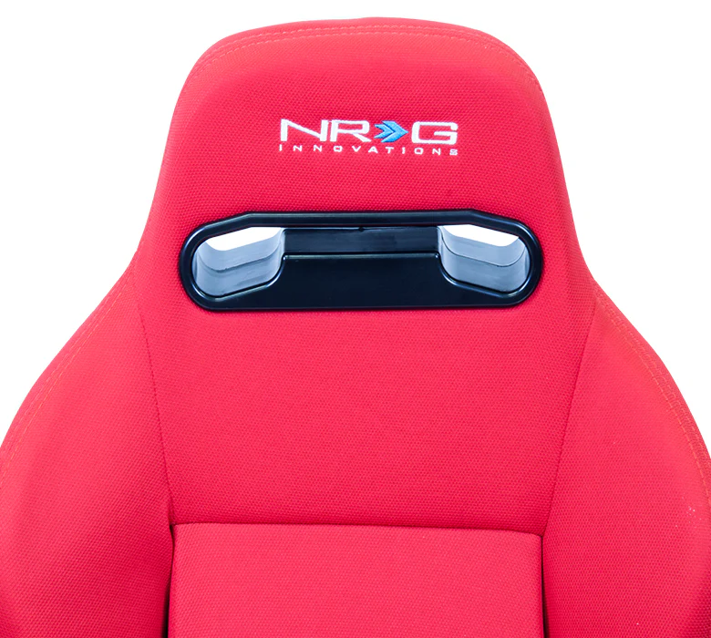 Reclinable Racing Seat Cloth with Red Stitching - Image 4
