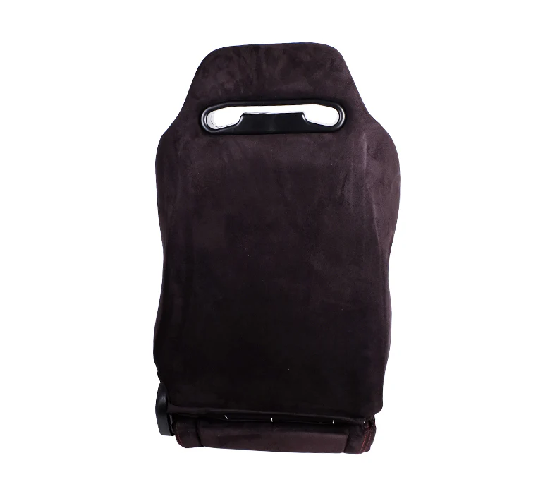 Reclinable Racing Seat Suede with Red Stitching - Image 3
