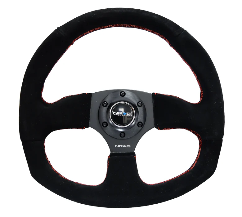 FLAT BOTTOM STEERING WHEEL SUEDE - Image 3