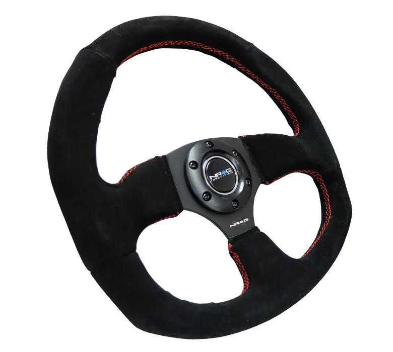 FLAT BOTTOM STEERING WHEEL SUEDE - Image 4