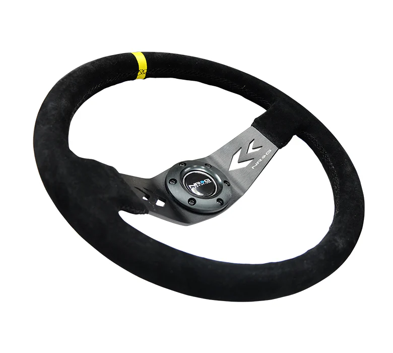 350MM TWO SPOKE STEERING WHEEL SUEDE - Image 3