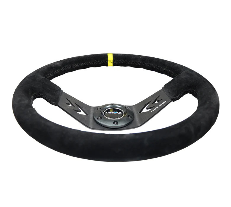 350MM TWO SPOKE STEERING WHEEL SUEDE - Image 4