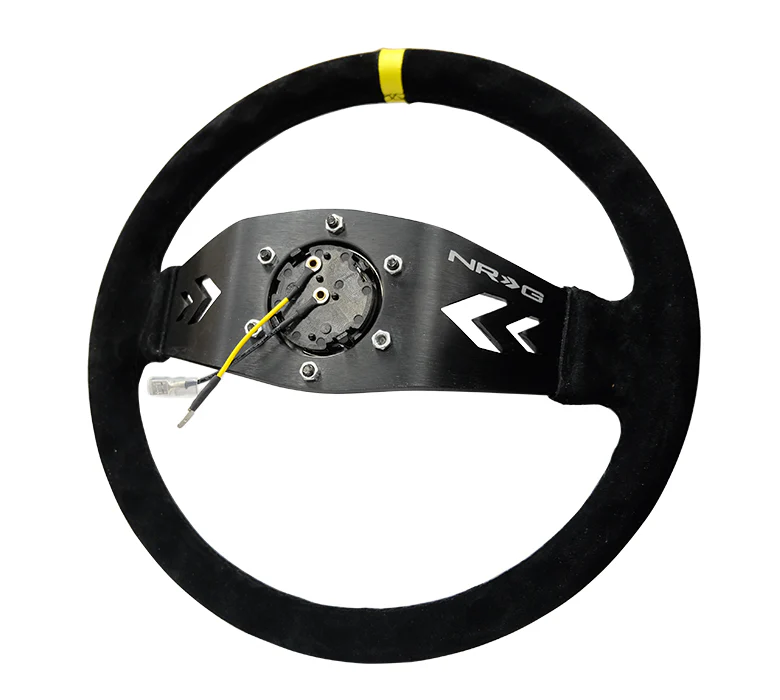 350MM TWO SPOKE STEERING WHEEL SUEDE - Image 5