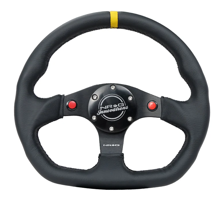 FLAT BOTTOM STEERING WHEEL LEATHER - Image 10