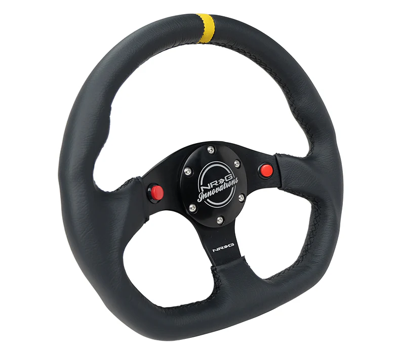 FLAT BOTTOM STEERING WHEEL LEATHER - Image 11