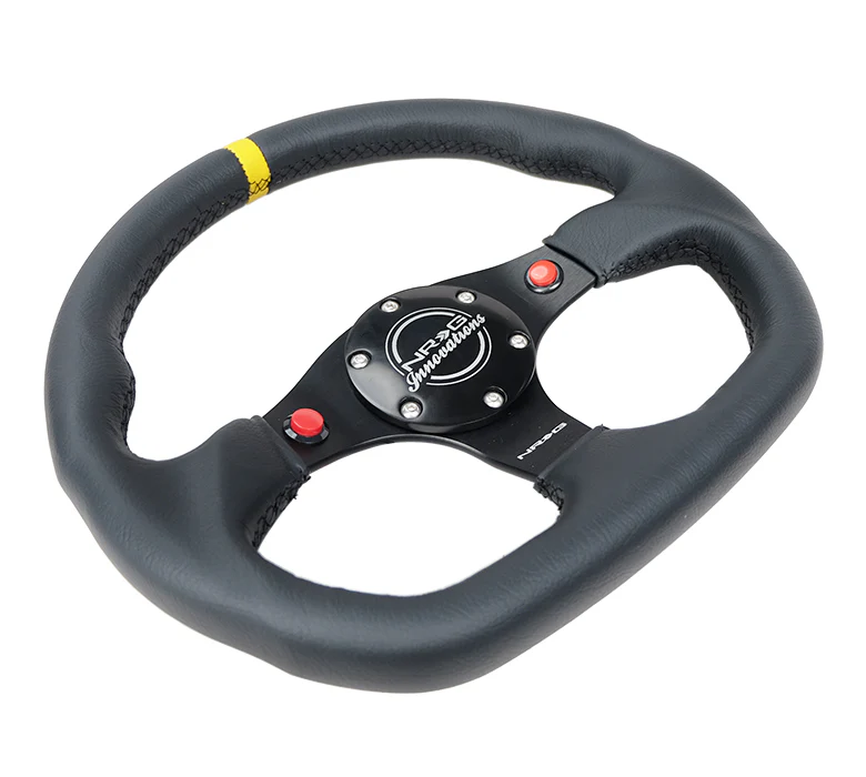 FLAT BOTTOM STEERING WHEEL LEATHER - Image 12