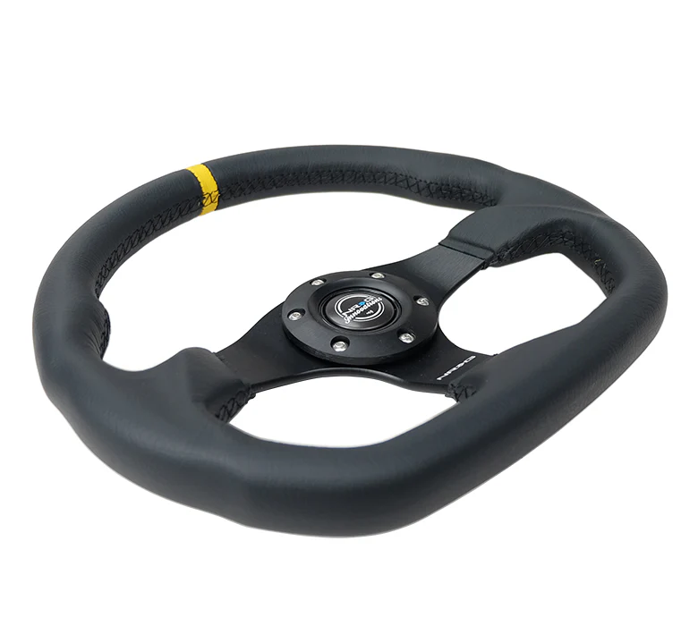 FLAT BOTTOM STEERING WHEEL LEATHER - Image 3