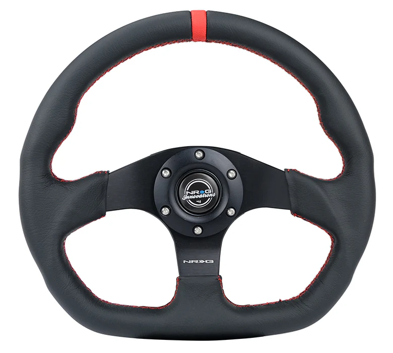 FLAT BOTTOM STEERING WHEEL LEATHER - Image 4