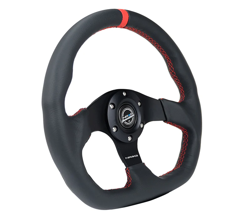 FLAT BOTTOM STEERING WHEEL LEATHER - Image 5