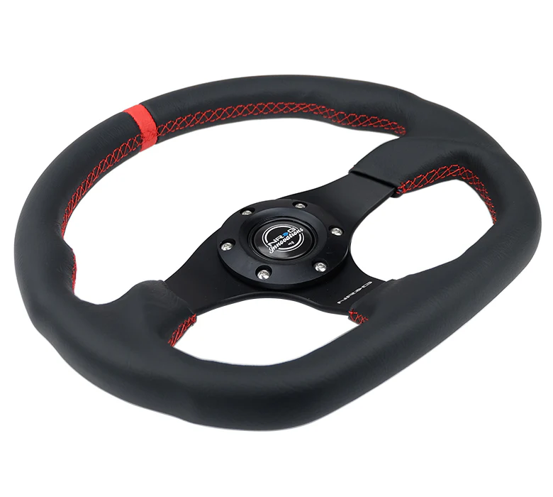 FLAT BOTTOM STEERING WHEEL LEATHER - Image 6