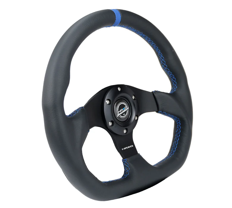 FLAT BOTTOM STEERING WHEEL LEATHER - Image 8