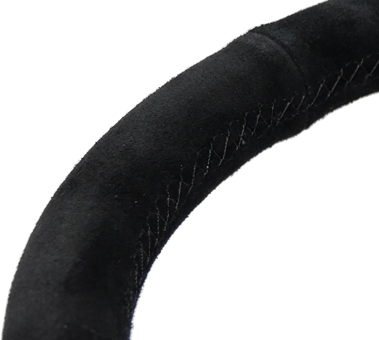 350MM FLAT STEERING WHEEL SUEDE - Image 4