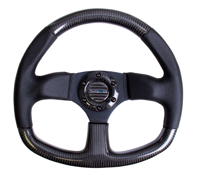 CARBON FIBER STEERING WHEEL FLAT BOTTOM - Image 3