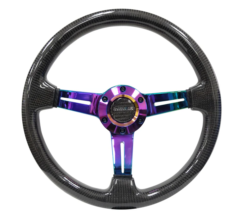 CARBON FIBER STEERING WHEEL 1.5" DEEP DISH - Image 3