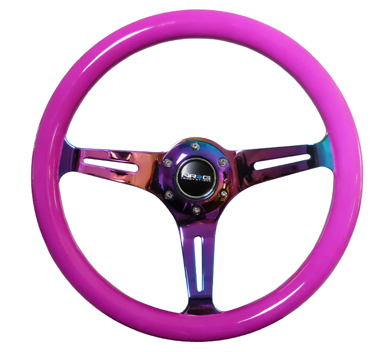 350MM 1.5" DEEP DISH WOOD GRAIN STEERING WHEEL - Image 28