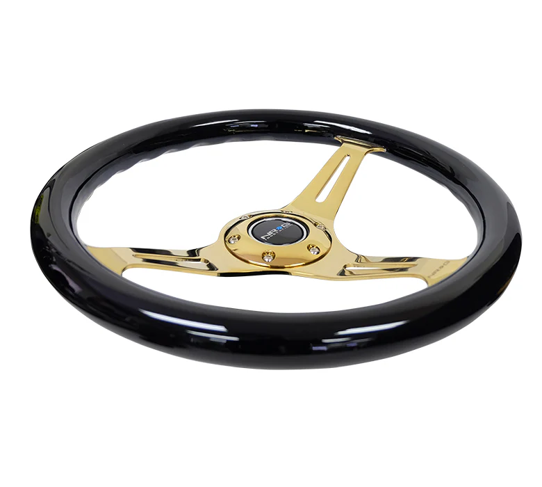 350MM 1.5" DEEP DISH WOOD GRAIN STEERING WHEEL - Image 3