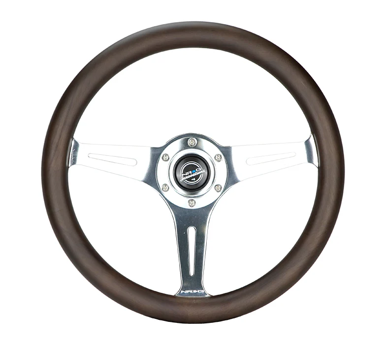 350MM 1.5" DEEP DISH WOOD GRAIN STEERING WHEEL - Image 32