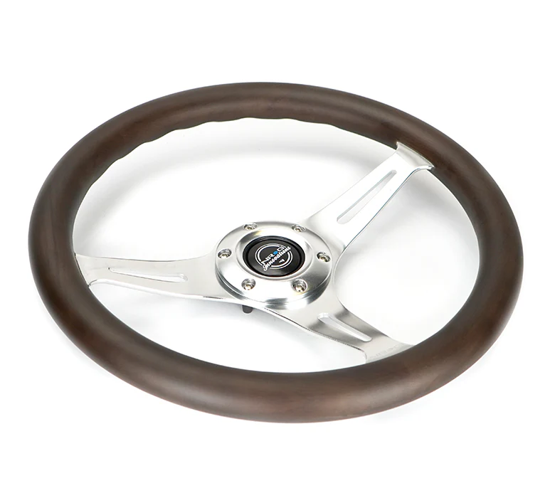 350MM 1.5" DEEP DISH WOOD GRAIN STEERING WHEEL - Image 34