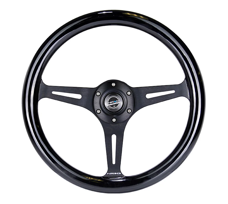 350MM 1.5" DEEP DISH WOOD GRAIN STEERING WHEEL - Image 36