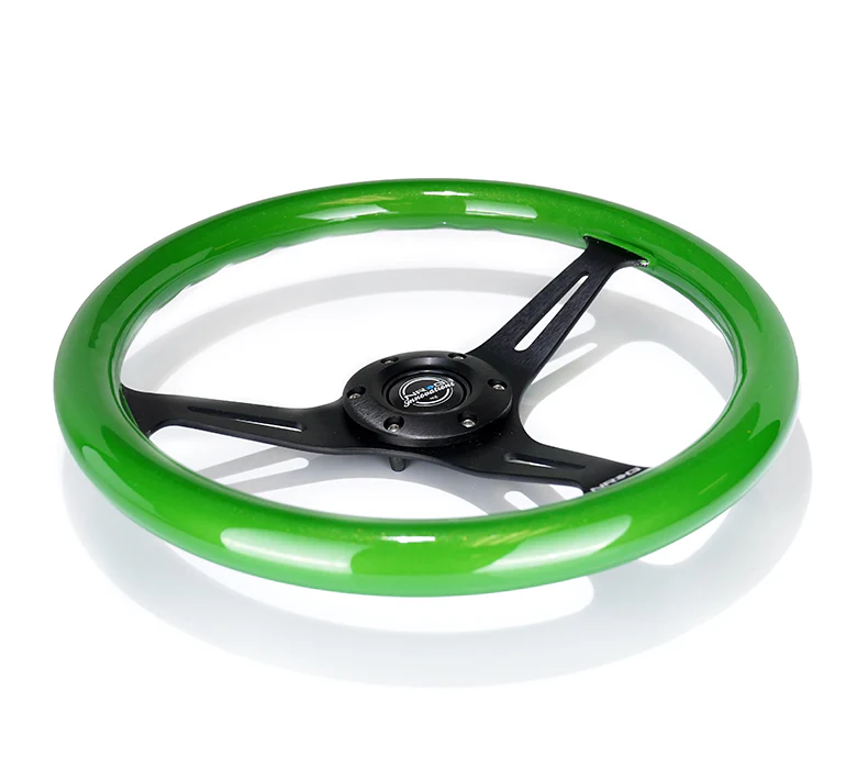 350MM 1.5" DEEP DISH WOOD GRAIN STEERING WHEEL - Image 48