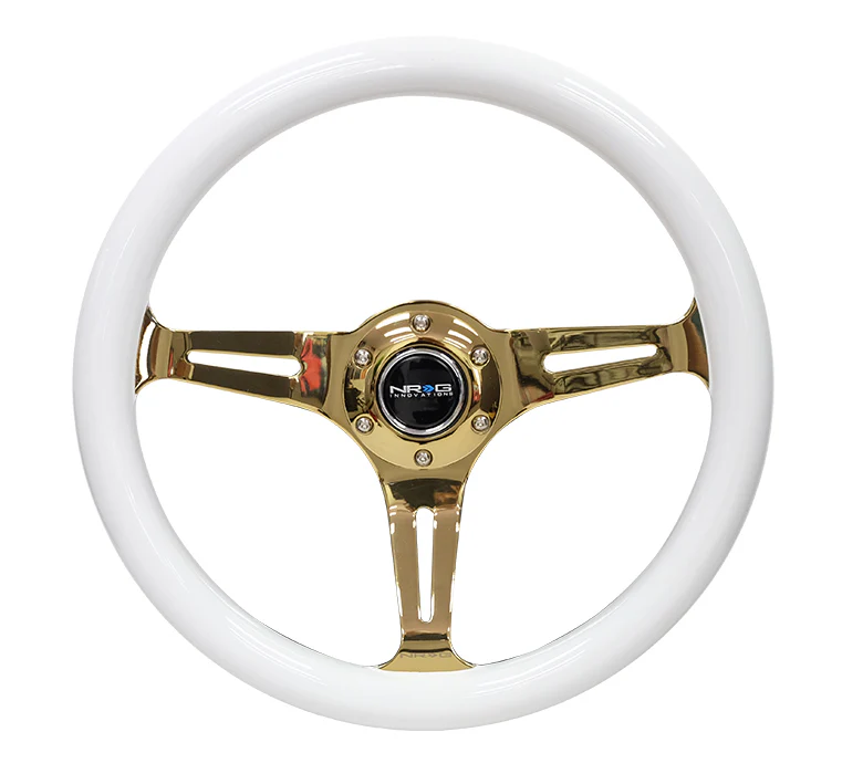 350MM 1.5" DEEP DISH WOOD GRAIN STEERING WHEEL - Image 5