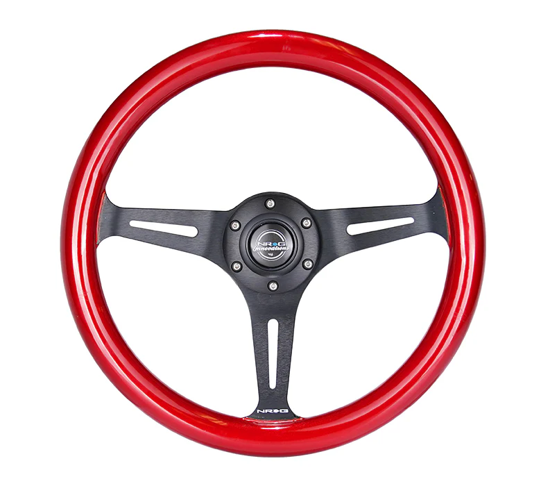 350MM 1.5" DEEP DISH WOOD GRAIN STEERING WHEEL - Image 52