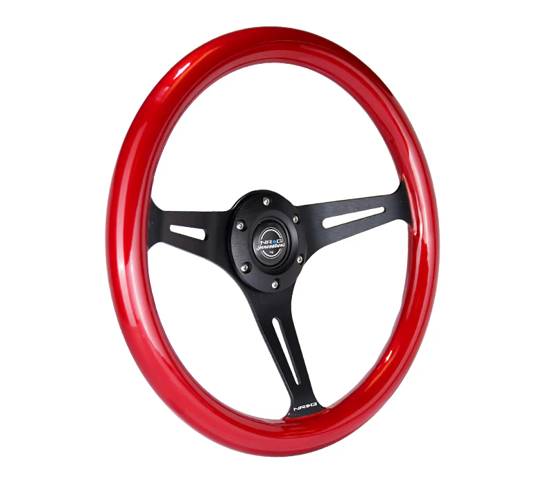 350MM 1.5" DEEP DISH WOOD GRAIN STEERING WHEEL - Image 53