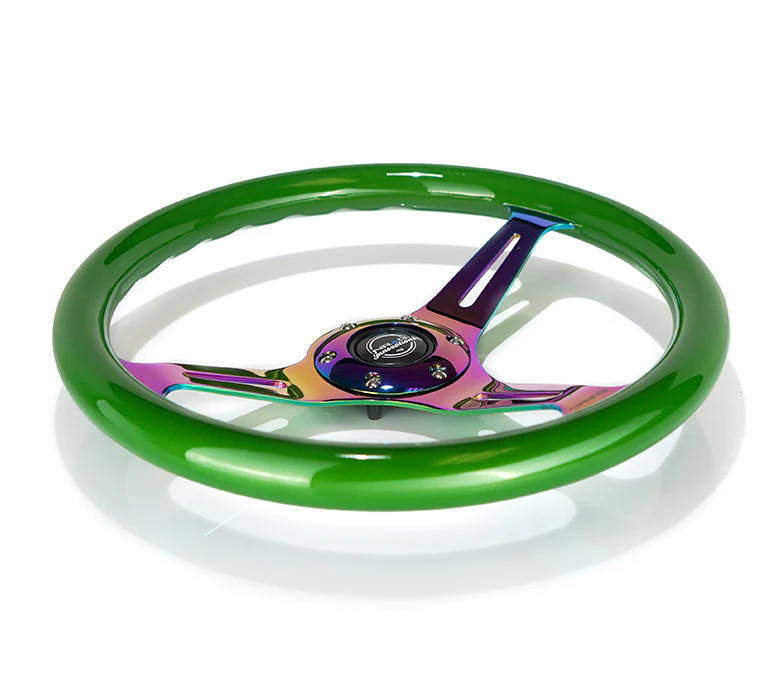 350MM 1.5" DEEP DISH WOOD GRAIN STEERING WHEEL - Image 73