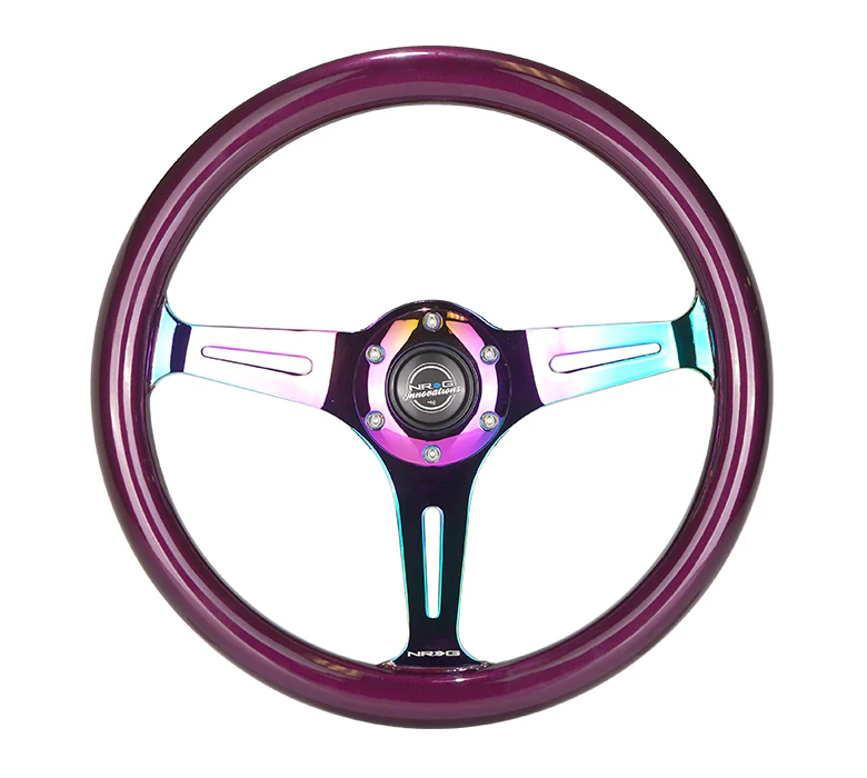 350MM 1.5" DEEP DISH WOOD GRAIN STEERING WHEEL - Image 80